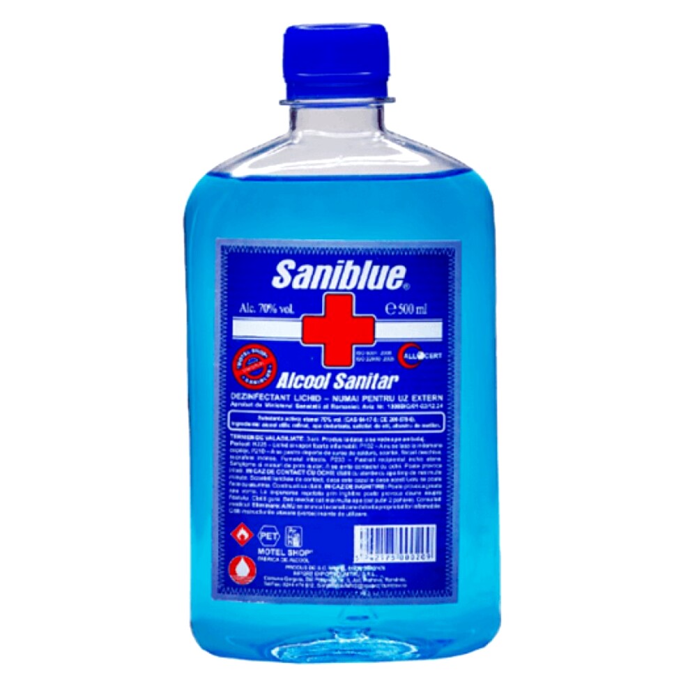 Alcool Sanitar, Saniblue, 500 ml