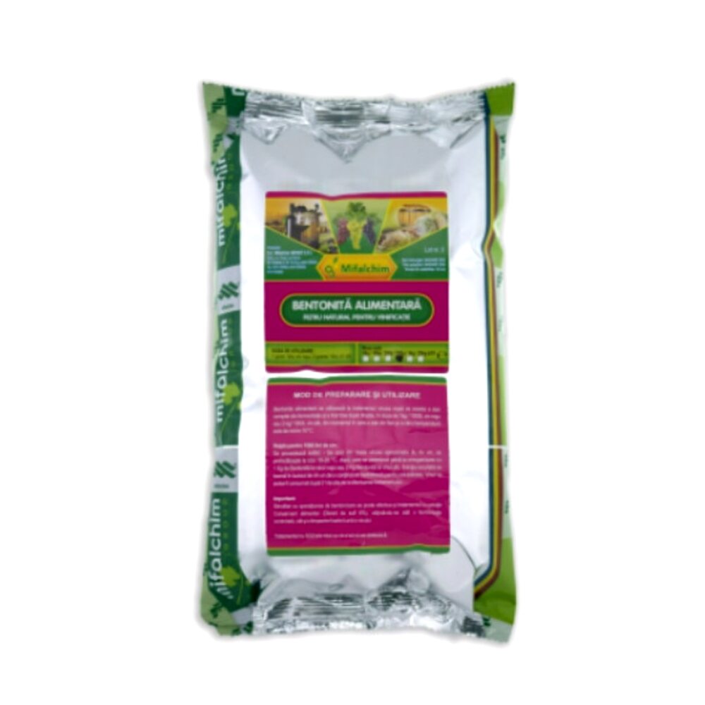 Bentonita alimentara pentru limpezirea vinului, Milfalchim -1kg
