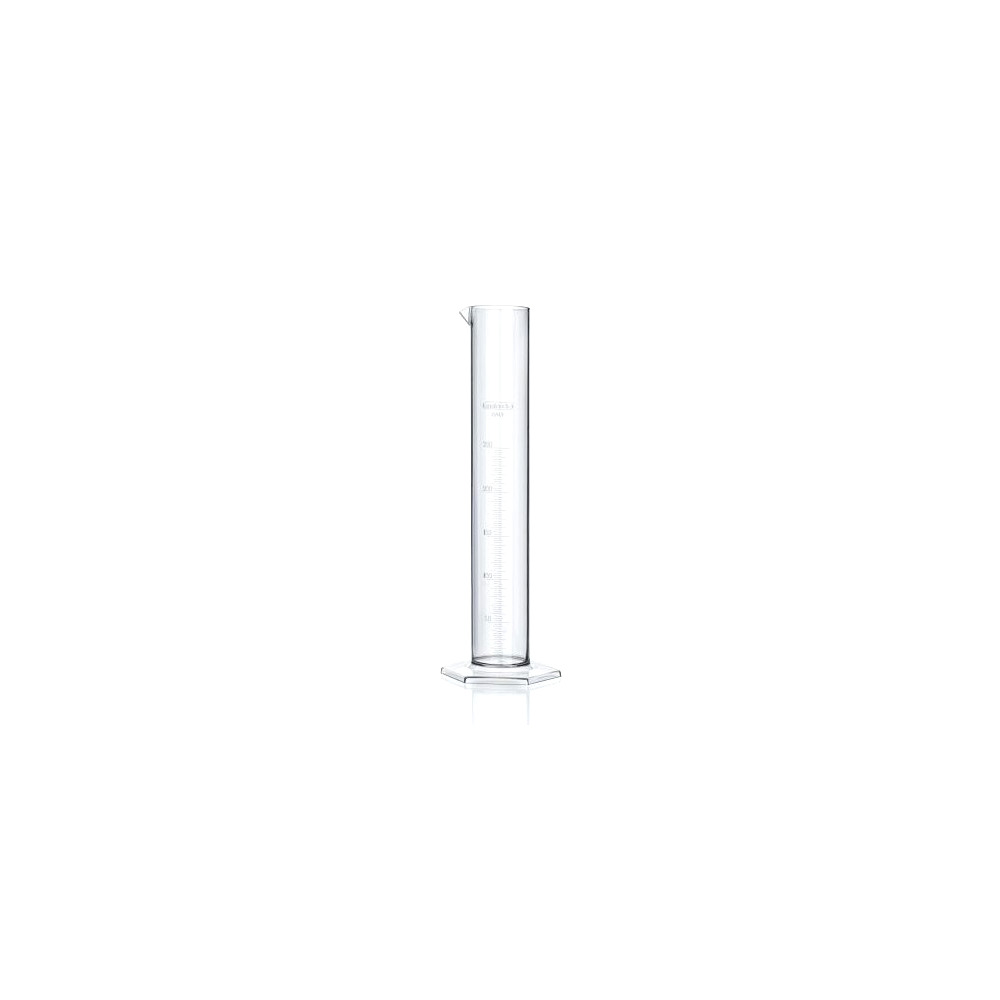 Cilindru tip eprubeta din sticla 54x550 mm cu talpa PVC 1080ml