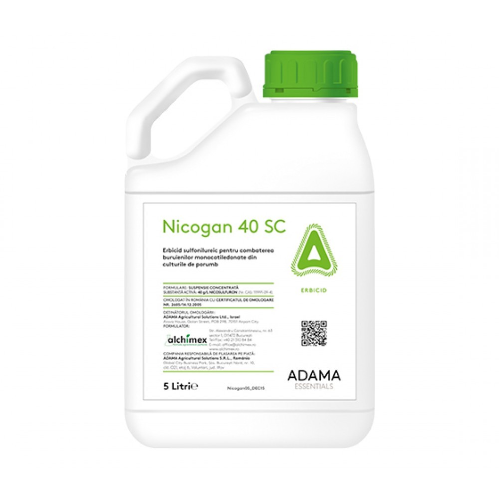 Erbicid NICOGAN 40 SC - 5 Litri, Adama, Postemergent - Data valabilitate: 13.04.2023