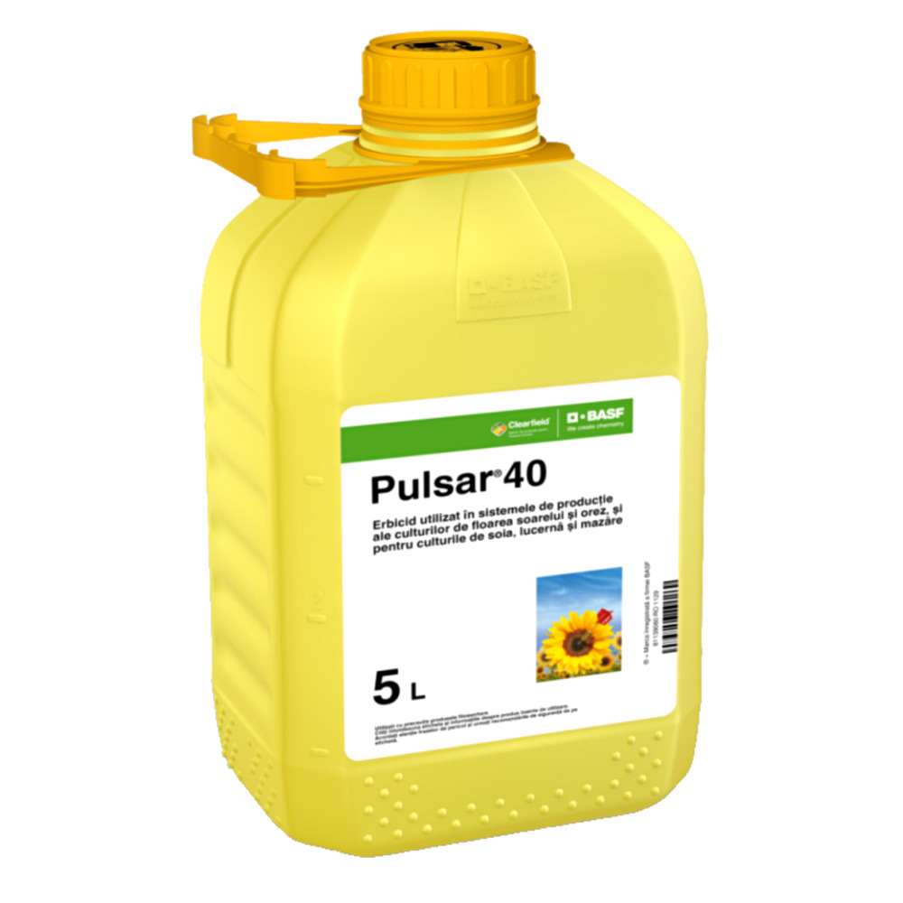 Erbicid PULSAR 40 - 5 Litri, BASF, Postemergent, Floarea Soarelui, Mazare, Soia, Orez