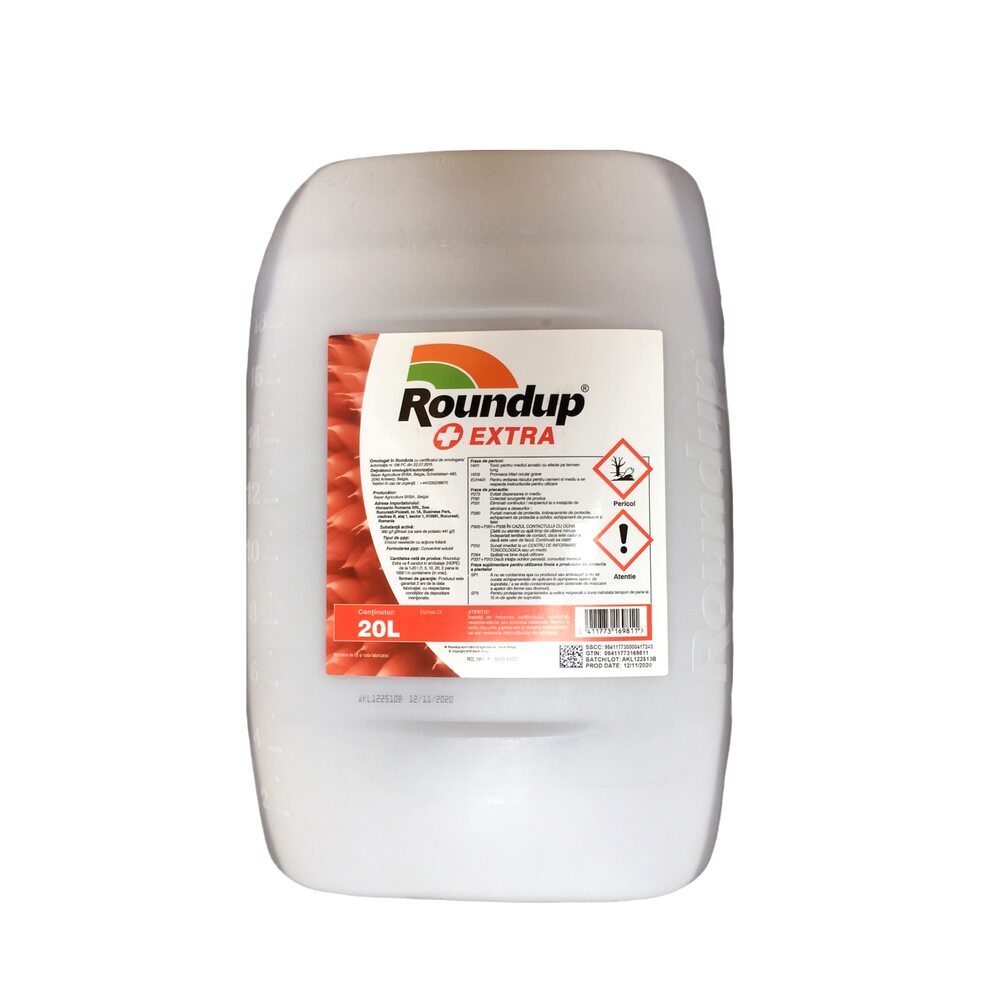 Erbicid total Roundup Extra, 20 L