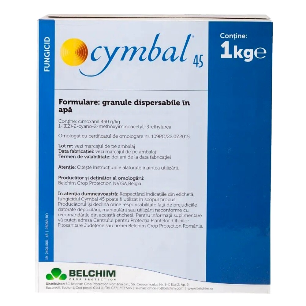 Fungicid CYMBAL 45 WG - 1 kg, Belchim, Cartof, Sistemic