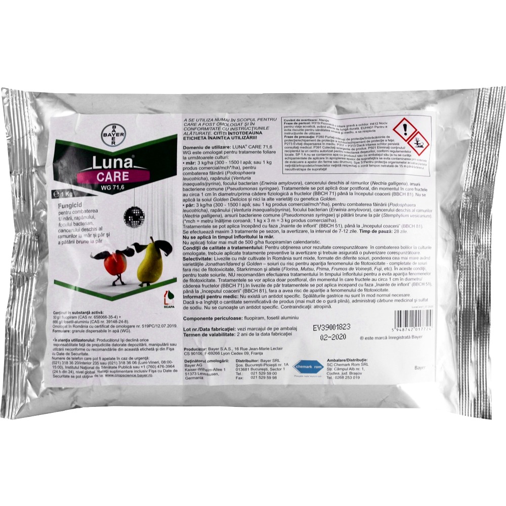 Fungicid LUNA CARE WG 71.6 - 1 kg, Bayer, Sistemic