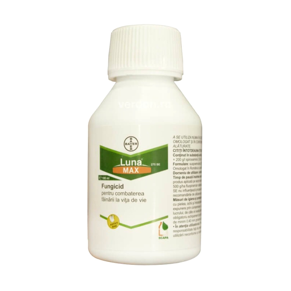 Fungicid LUNA MAX 275 SE - 100 ml, Bayer, Sistemic, Vita de vie