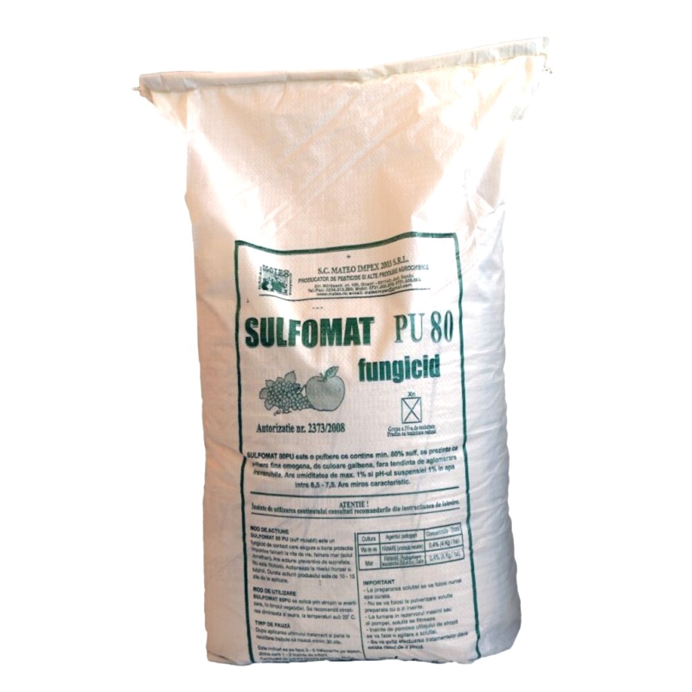 Fungicid Sulfomat 80PU (pucioasa) , 25 kg