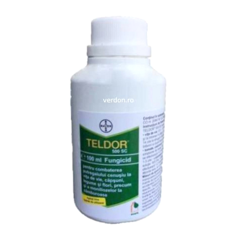 Fungicid TELDOR 500 SC - 100 ml, Bayer, Sistemic, Putregai cenusiu, Monilioza