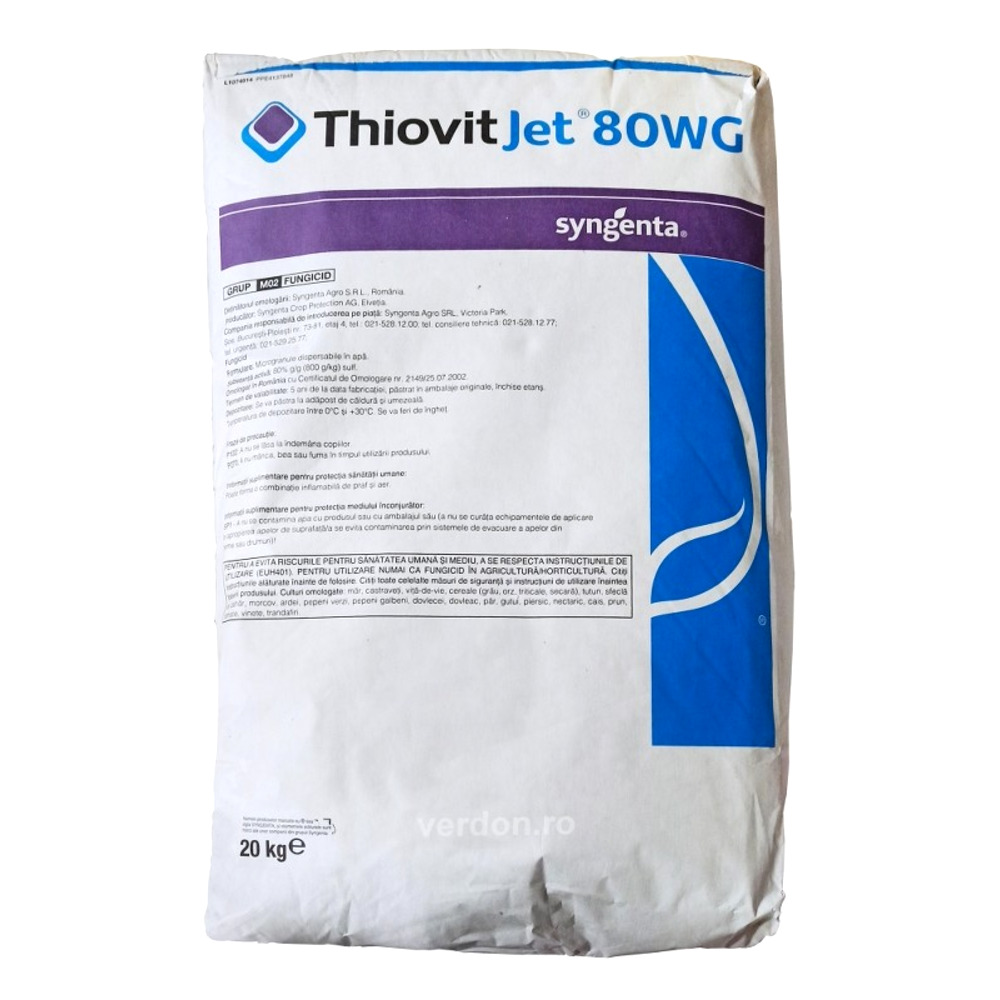 Fungicid THIOVIT JET 80 WG - 20 kg, Syngenta, Contact