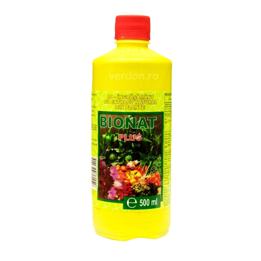 Ingrasamant Foliar BIONAT PLUS - 500 ml, Panetone - Legume, Porumb, Cereale Paioase, Vita de Vie, Gazon