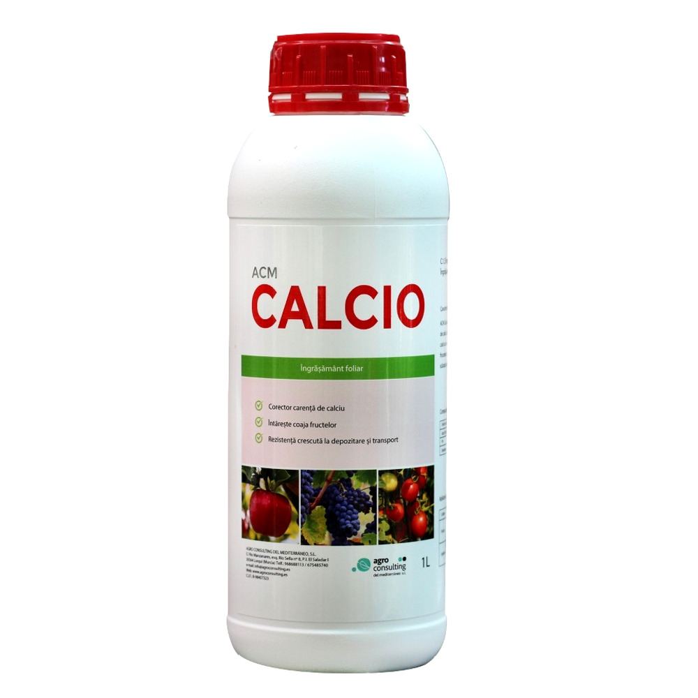 Ingrasamant foliar cu calciu ACM CALCIO - 1 Litru, Legume, Porumb, Cereale, Vita de vie