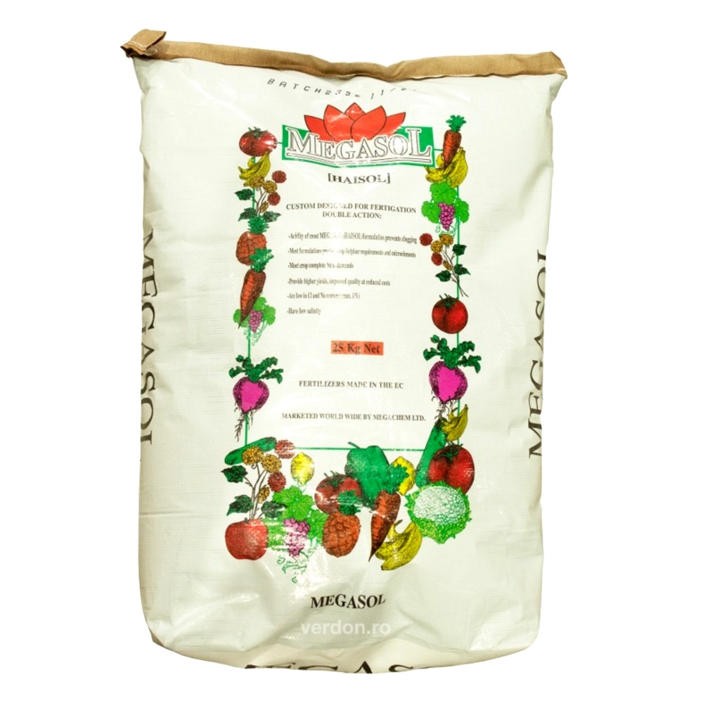 Ingrasamant foliar MEGASOL 20-20-20 + TE - 25 kg, Agrii