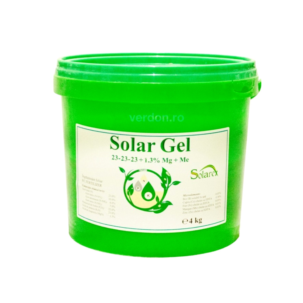 Ingrasamant foliar SOLAR GEL 23-23-23 + 1,3 % Mg + ME - 4 kg, Solarex