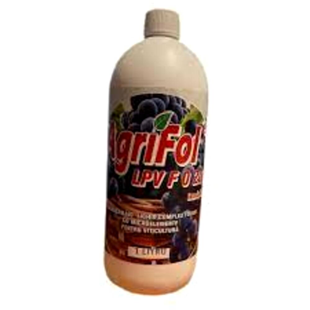 Ingrasamant lichid complex foliar Agrifol NPK 0-20-20 cu microelemente pentru viticultura - 1l