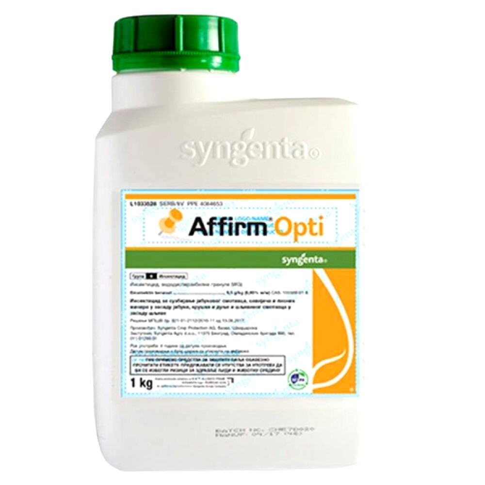 Insecticid AFFIRM OPTI - 1 kg, Syngenta, Contact, Cais, Mar, Par, Gutui, Mosmon, Prun