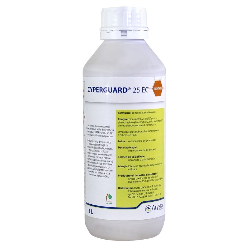 Insecticid Cyperguard 25 EC, 1 L