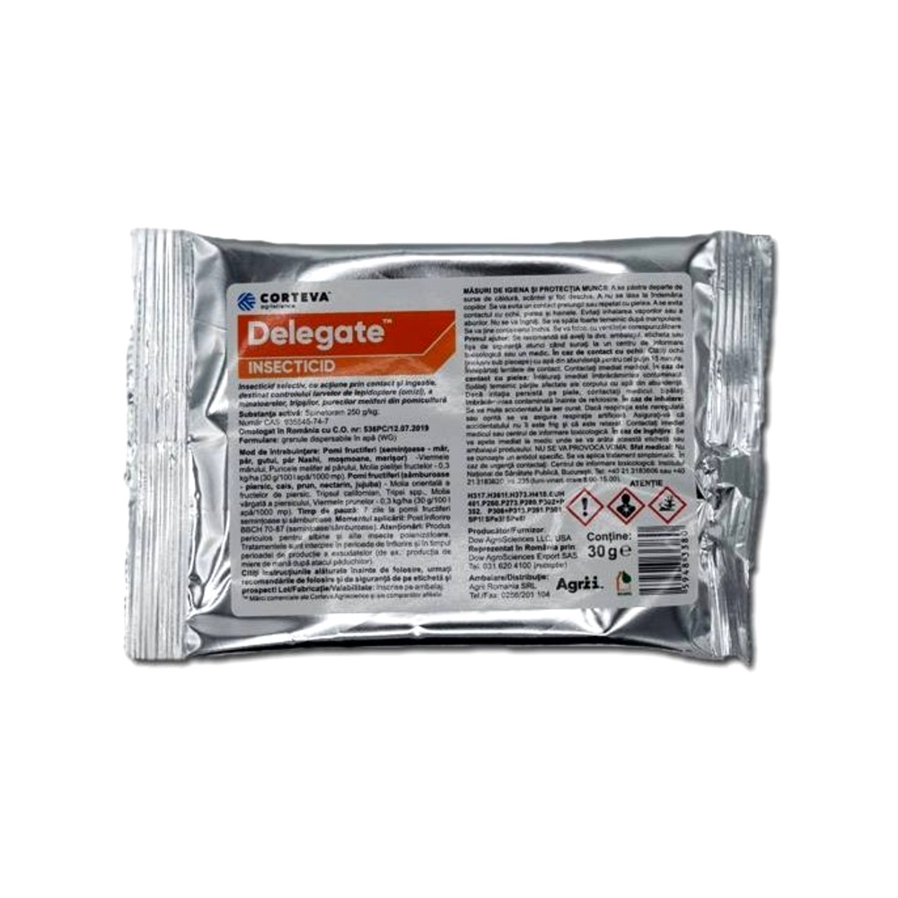 Insecticid DELEGATE - 30 g, Dow AgroSciences, Contact, Pomi fructiferi