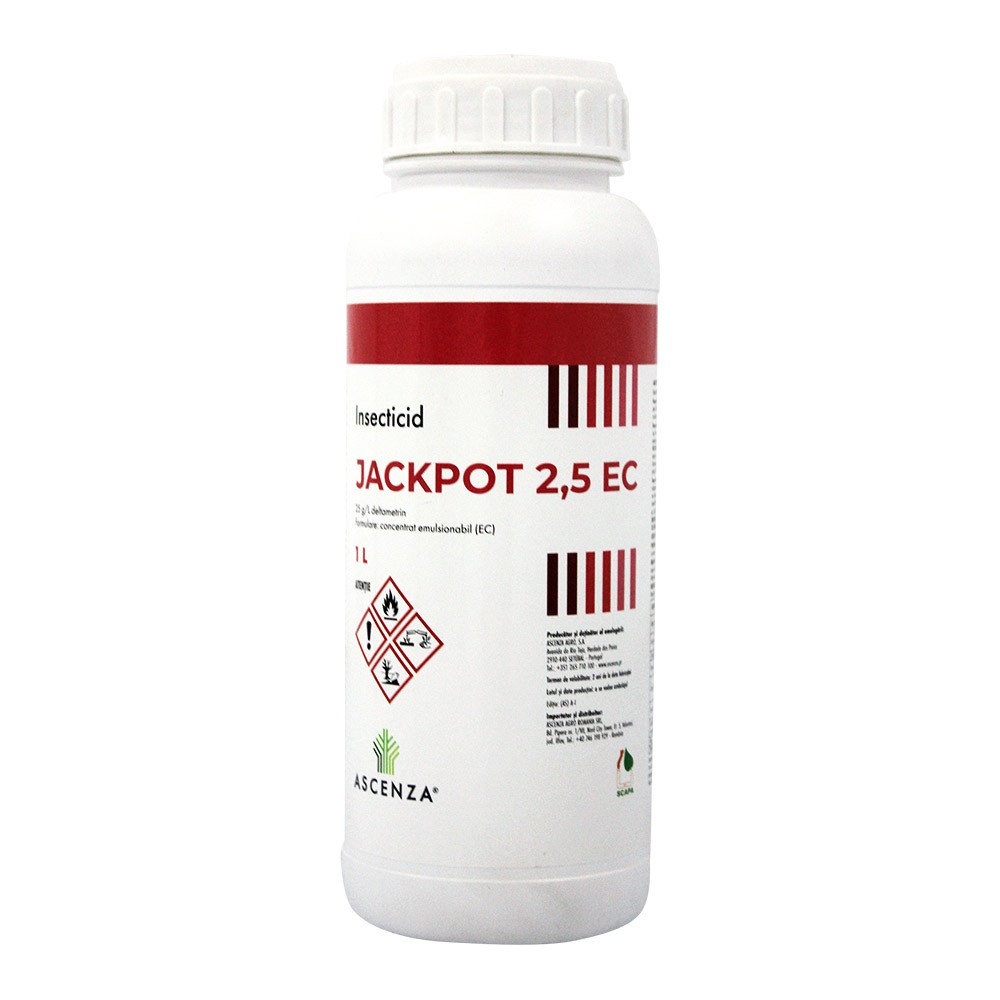Insecticid JACKPOT 2.5 EC - 1 Litru, Ascenza, Contact