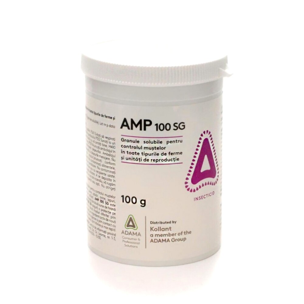 Insecticid Muste AMP 100 SG - 100 g, Adama, Granule solubile, Pensulare sau Pulverizare - Valabilitate 30.06.2024
