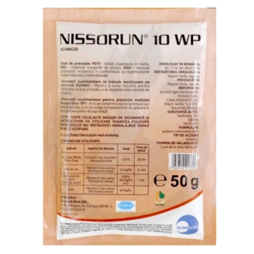Insecticid - Nissorun 10 WP - 50 gr