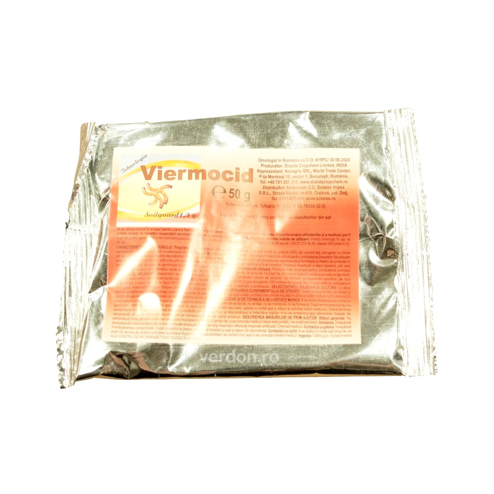 Insecticid VIERMOCID 1,5 GR - 50 g, Sharda, Contact, Porumb