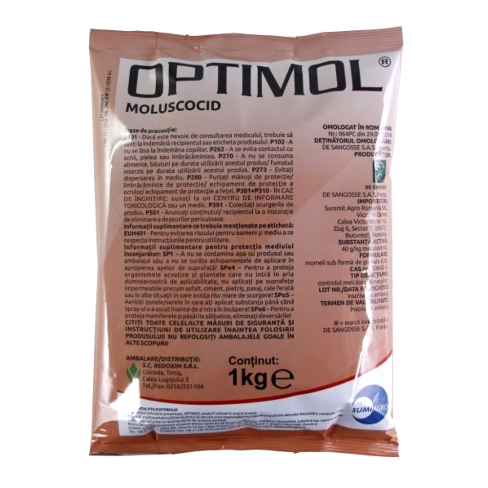 Moluscocid OPTIMOL impotriva melcilor - 1 kg, Sumi Agro
