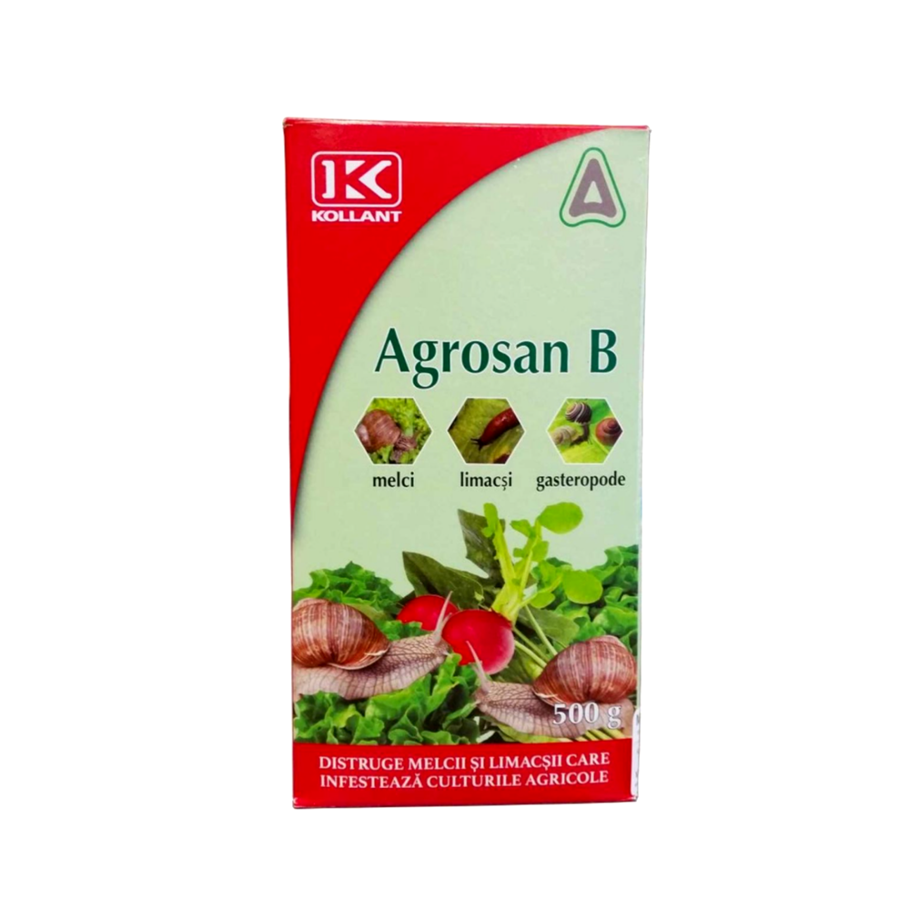 Moluscocide Pentru melci cu si fara cochilie, limacsi AGROSAN B   15 g