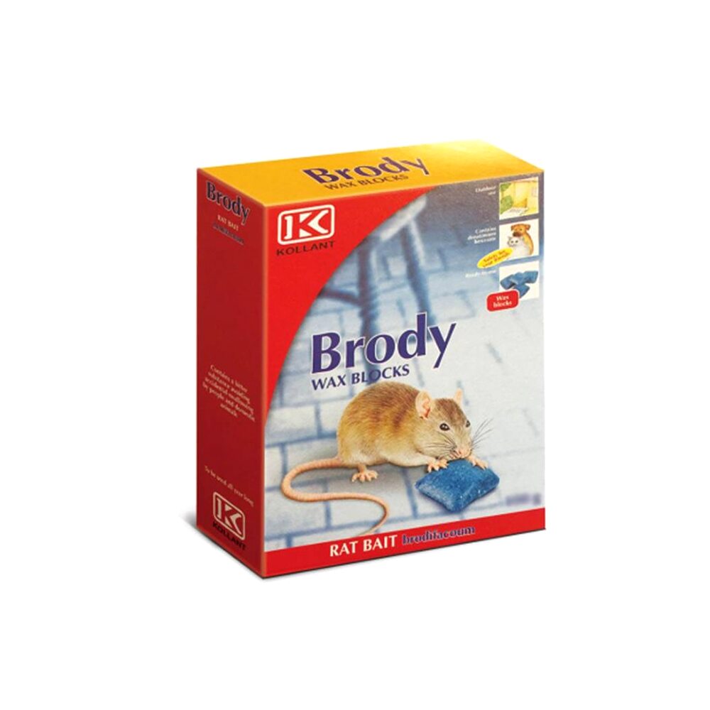 Momeala raticida sub forma de blocuri cerate, KOLLANT BRODY 2.5 BLOCK, Bayer, 300g