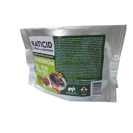 Raticid cu actiune rapida, impotriva soareci, sobolani, Muribrom 150gr