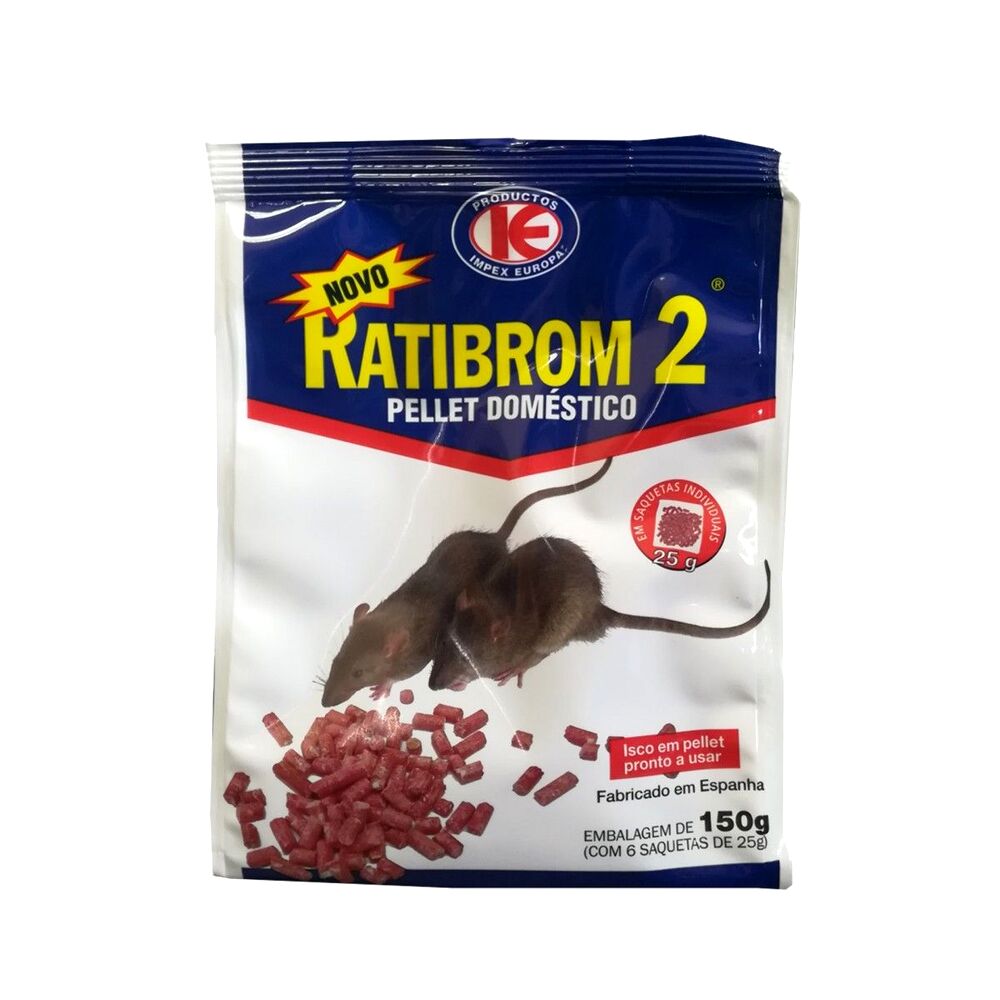 Raticid RATIBROM 2 Pellet - 200 GR, Kollant, Bromadiolone, Otrava Sobolani si Soareci