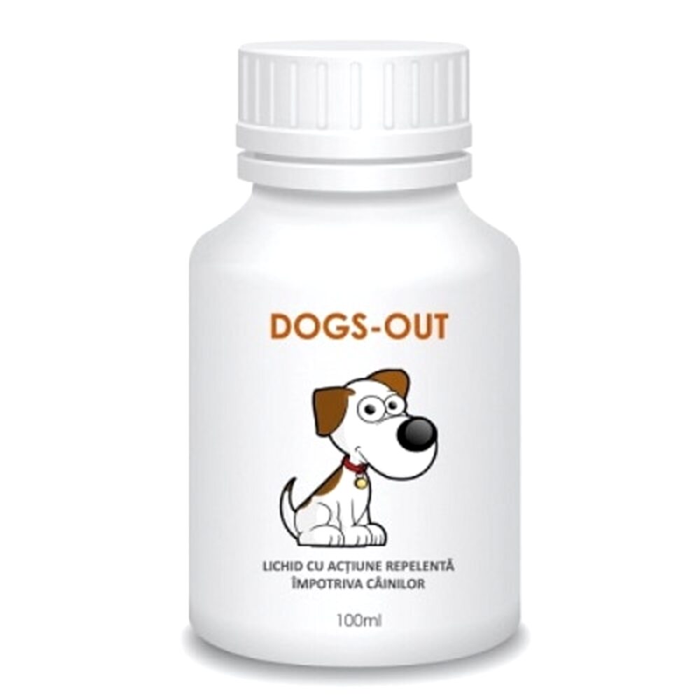 Repelent lichid concentrat impotriva cainilor, Dogs Out, 100 ml,