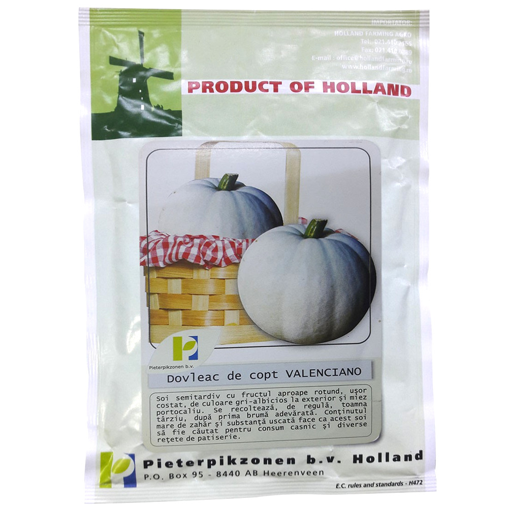 Seminte Dovleac de copt VALENCIANO PPZ Olanda - 10 g